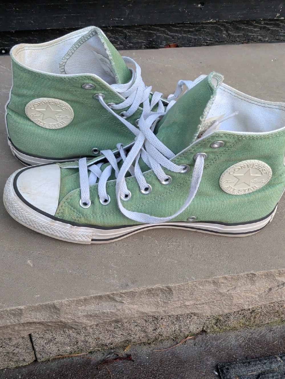 Converse High Top Sneakers - Mint Green with White